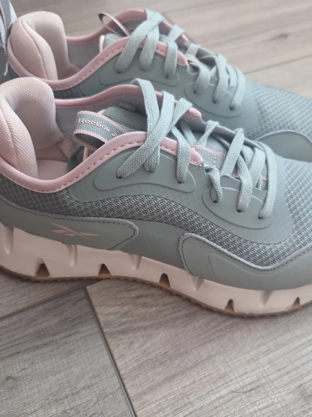 Women’s Athletic Sneakers in Sage and Pink